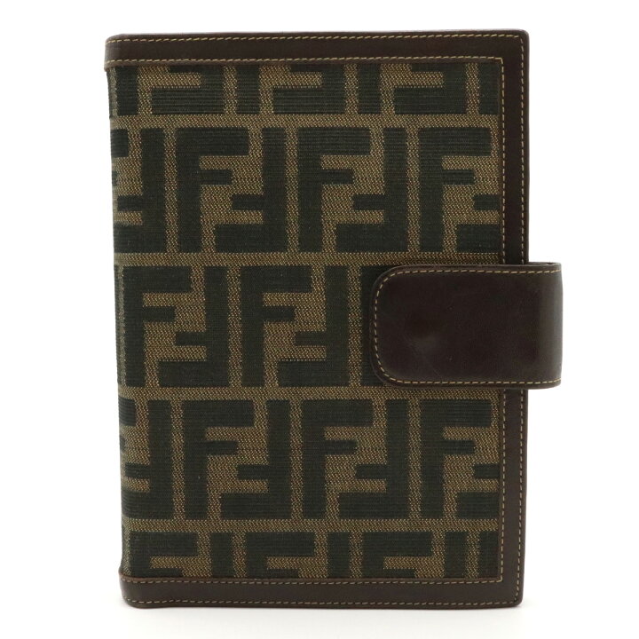 楽天市場】FENDI フェンディ ズッカ柄 アジェンダMM 手帳カバー 6穴式 