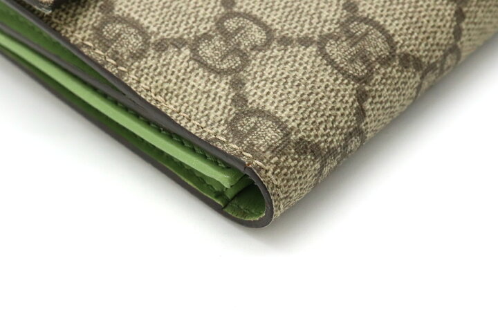 楽天市場】【財布】GUCCI グッチ GGスプリーム 2つ折長財布 二つ折り W 