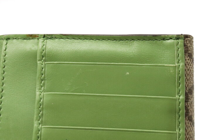楽天市場】【財布】GUCCI グッチ GGスプリーム 2つ折長財布 二つ折り W 