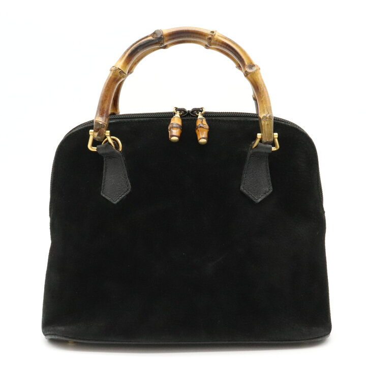 楽天市場】【バッグ】GUCCI グッチ バンブー ハンドバッグ スエード 