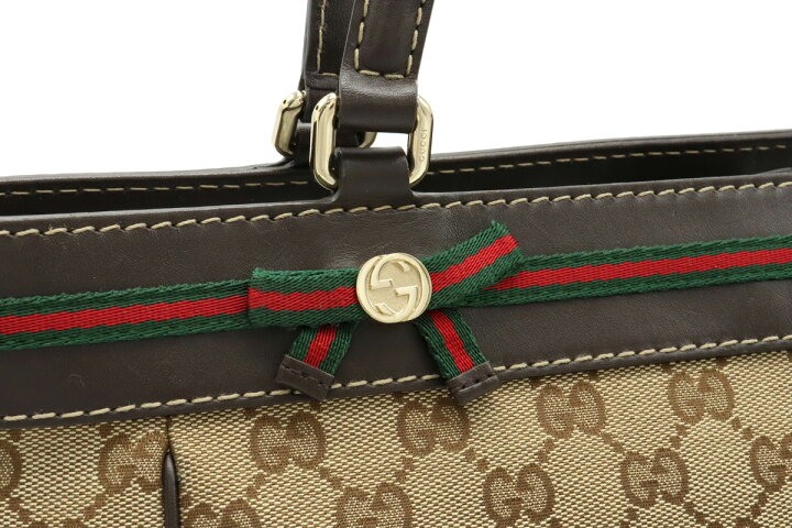 楽天市場】【バッグ】GUCCI グッチ GGキャンバス メイフェア シェリー 