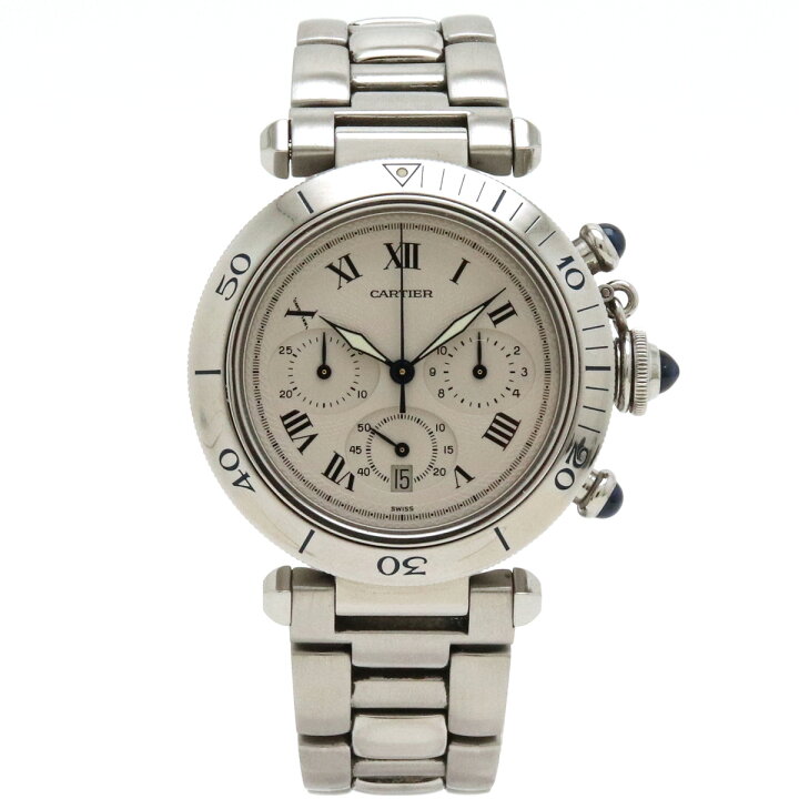 楽天市場】【ウォッチ】Cartier カルティエ パシャ38 クロノグラフ 