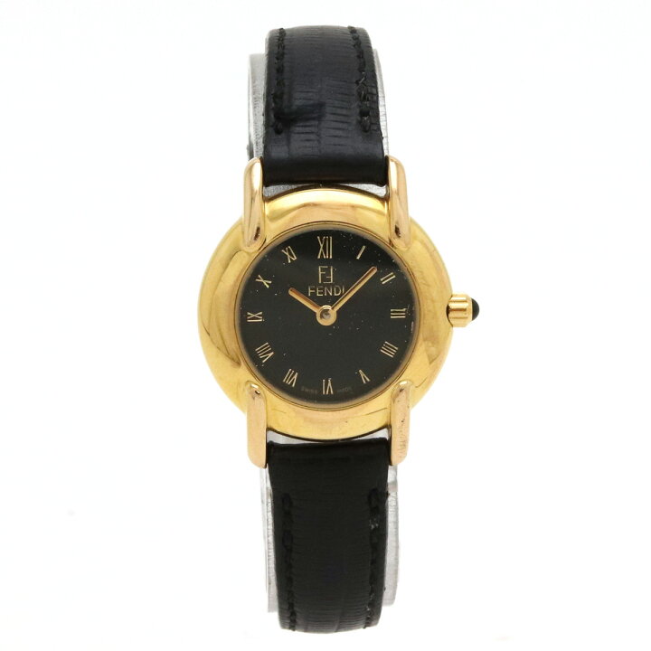 楽天市場】【ウォッチ】FENDI フェンディ ブラック文字盤 GP 革ベルト  