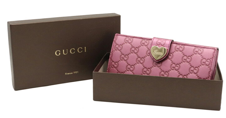 楽天市場】【財布】GUCCI グッチ グッチシマ ハート 2つ折長財布 二 