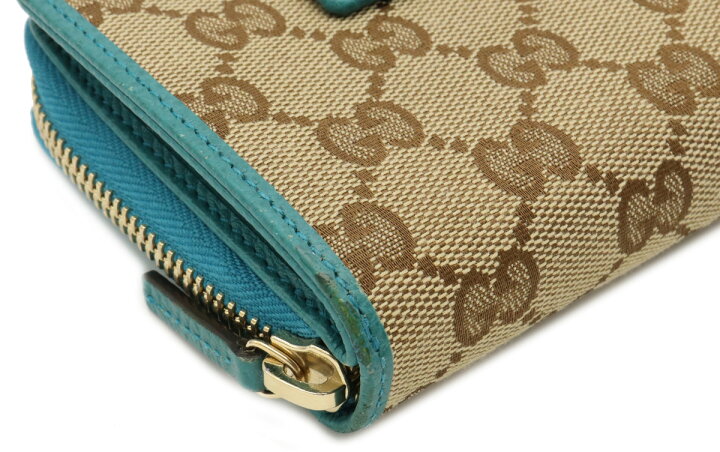 楽天市場】【財布】GUCCI グッチ GGキャンバス コンパクトジップ 2つ折 