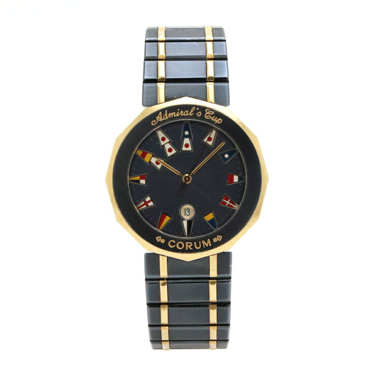 CORUM】コルム アドミラルズカップ 396.10.31.V52 ガンブルー×YG  