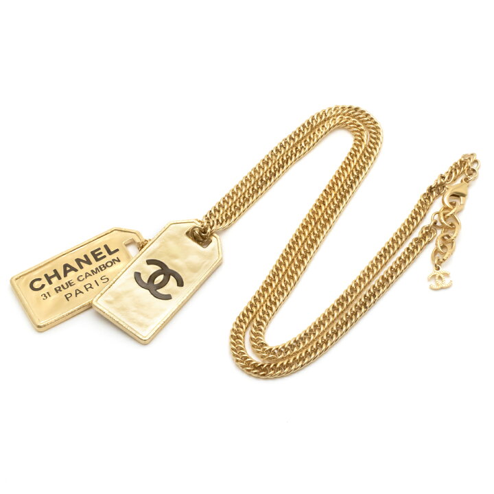 楽天市場】【未使用品】【ジュエリー】CHANEL シャネル プレート ロゴ  