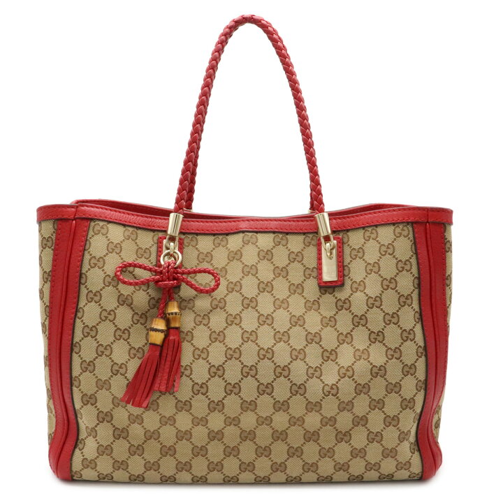 楽天市場】【バッグ】GUCCI グッチ ベラ GGキャンバス バンブー  