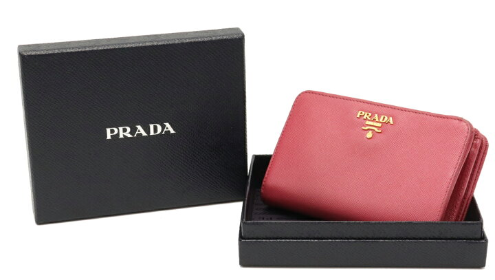 楽天市場】【財布】PRADA プラダ SAFFIANO L字ファスナー 2つ折財布 二 