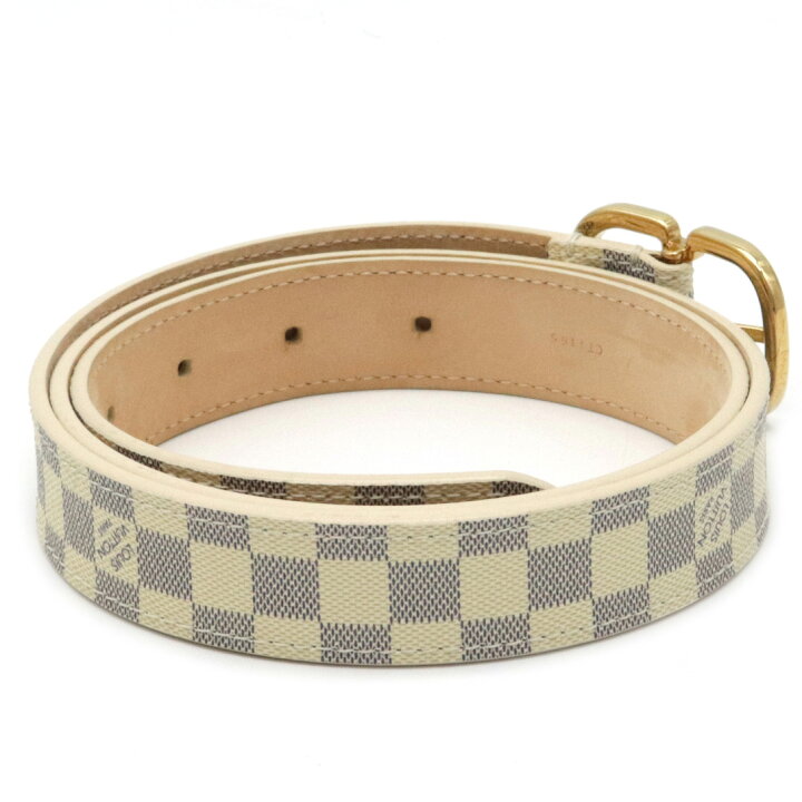 楽天市場】LOUIS VUITTON ルイ ヴィトン ダミエアズール サンチュール  