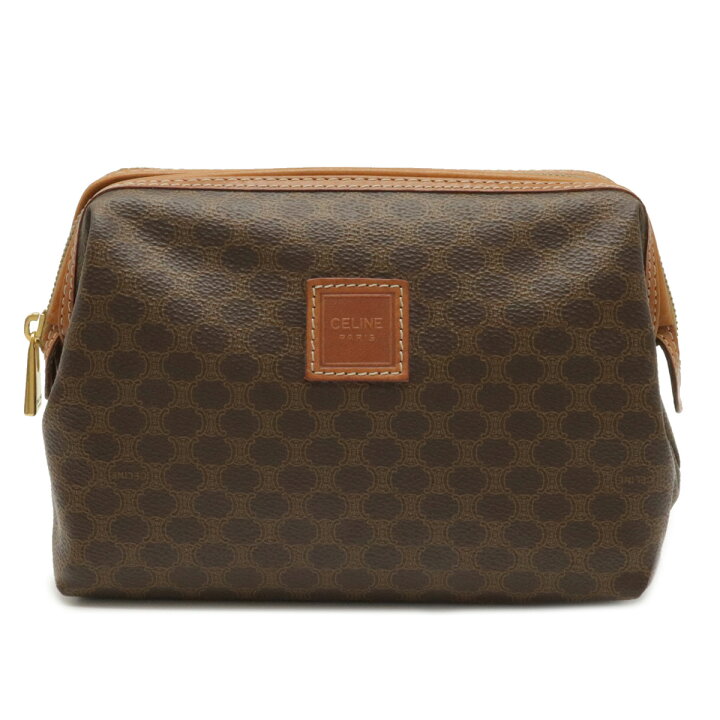 楽天市場】【バッグ】CELINE セリーヌ マカダム柄 ポーチ セカンド  