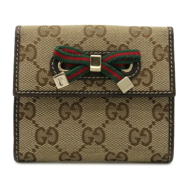 楽天市場】【財布】GUCCI グッチ GGキャンバス プリンシー Wホック財布 