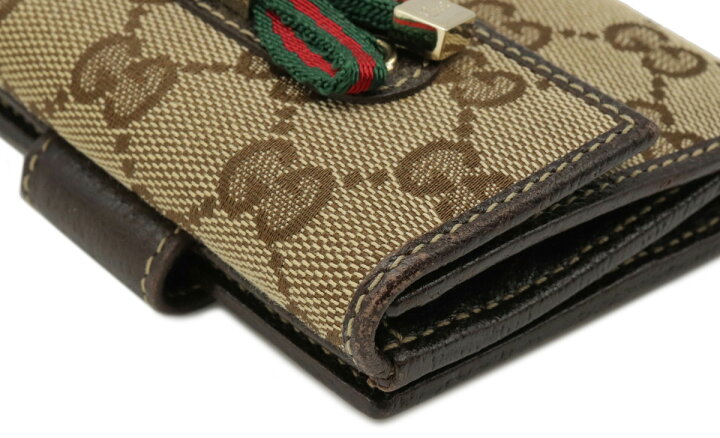 楽天市場】【財布】GUCCI グッチ GGキャンバス プリンシー Wホック財布 