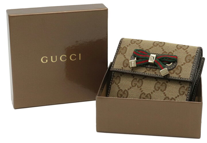 楽天市場】【財布】GUCCI グッチ GGキャンバス プリンシー Wホック財布 