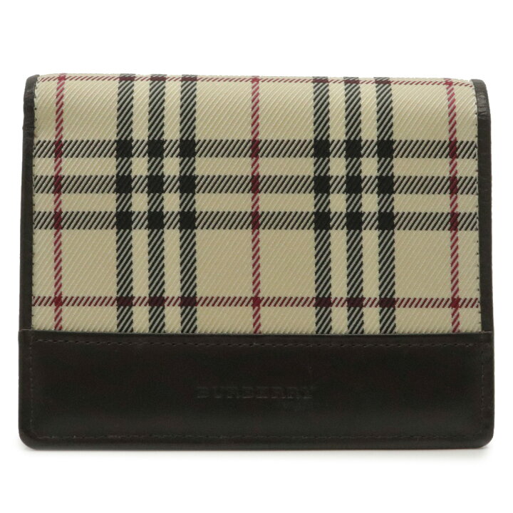 楽天市場】【財布】BURBERRY バーバリー チェック柄 二つ折り財布 2  