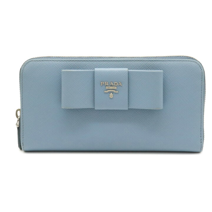 楽天市場】【財布】PRADA プラダ リボン ラウンドファスナー 長財布 型  