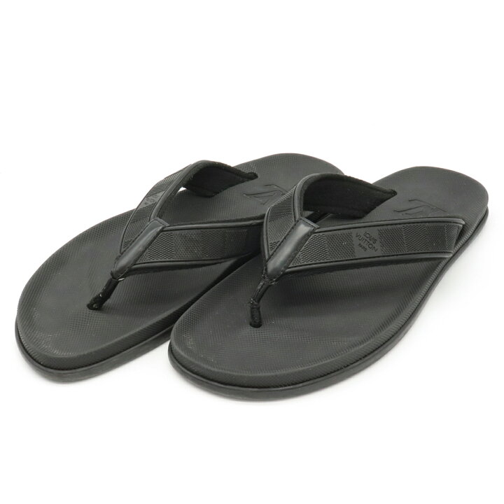 楽天市場】LOUIS VUITTON ルイ ヴィトン ダミエ ビーチサンダル ラバー  