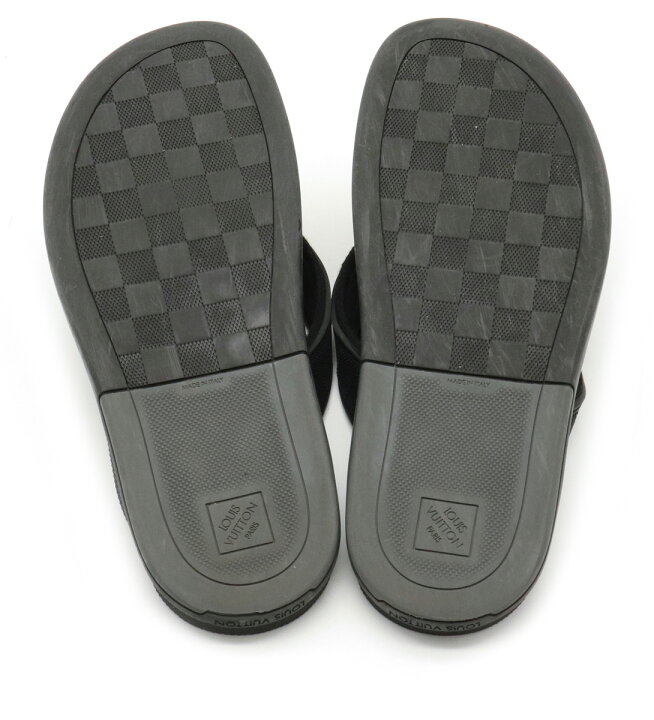 楽天市場】LOUIS VUITTON ルイ ヴィトン ダミエ ビーチサンダル ラバー  