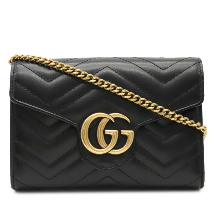 楽天市場】【財布】GUCCI グッチ GGマーモント チェーンウォレット 