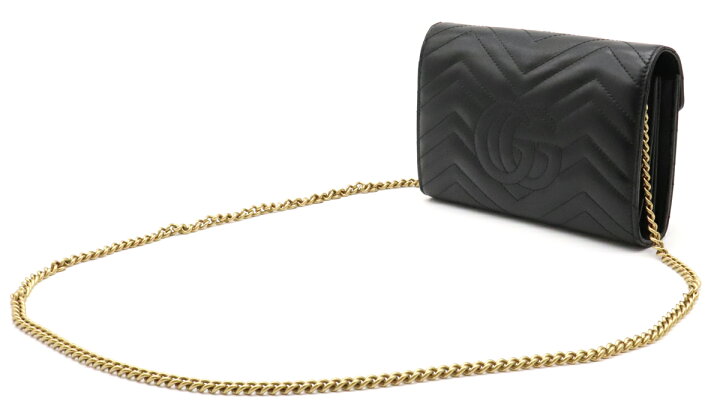 楽天市場】【財布】GUCCI グッチ GGマーモント チェーンウォレット 
