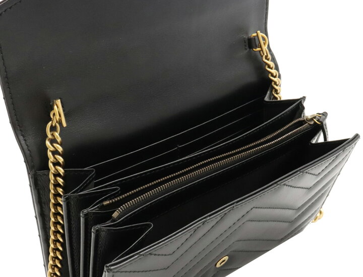 楽天市場】【財布】GUCCI グッチ GGマーモント チェーンウォレット 