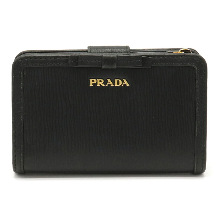 楽天市場】【財布】PRADA プラダ VITELLO MOVE FIOCCO リボン 2つ折 