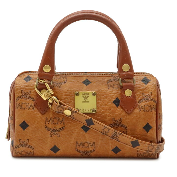 楽天市場】【バッグ】MCM エムシーエム ロゴグラム ミニボストンバッグ 
