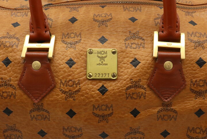 楽天市場】【バッグ】MCM エムシーエム ロゴグラム ボストンバッグ 