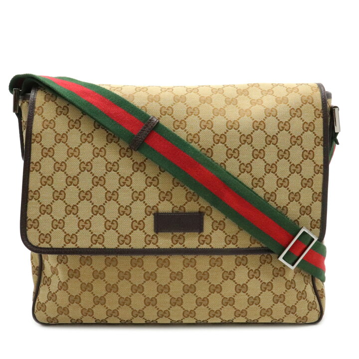楽天市場】【バッグ】GUCCI グッチ GGキャンバス シェリーライン 