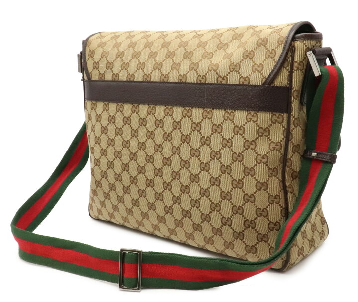 楽天市場】【バッグ】GUCCI グッチ GGキャンバス シェリーライン  