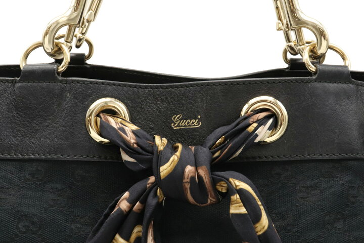 楽天市場】【バッグ】GUCCI グッチ GGキャンバス スカーフ付き トート 