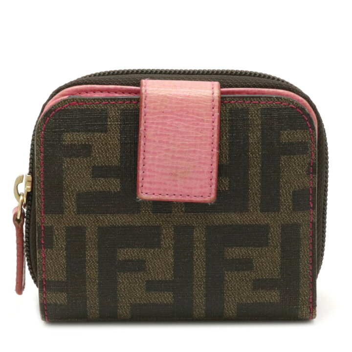 FENDI フェンディ ズッカ 二つ折り財布（小銭入れあり） PVC 