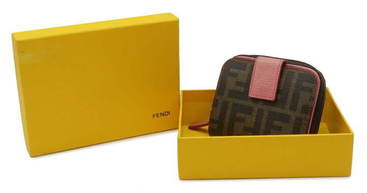 楽天市場】【財布】FENDI フェンディ ズッカ柄 ラウンドファスナー 2 
