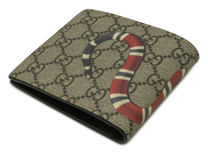 楽天市場】【財布】GUCCI グッチ GGスプリーム 2つ折財布 二つ折り財布  