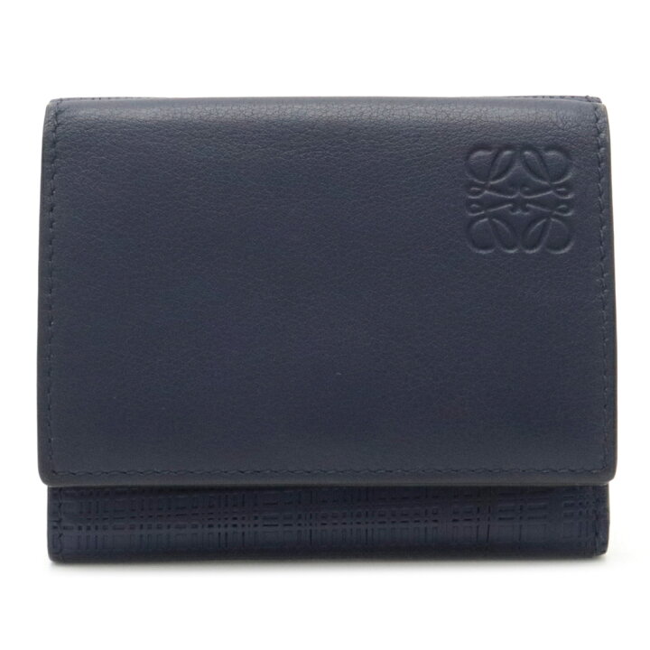 楽天市場】【財布】LOEWE ロエベ アナグラム LINEN TRIFOLD WALLET  