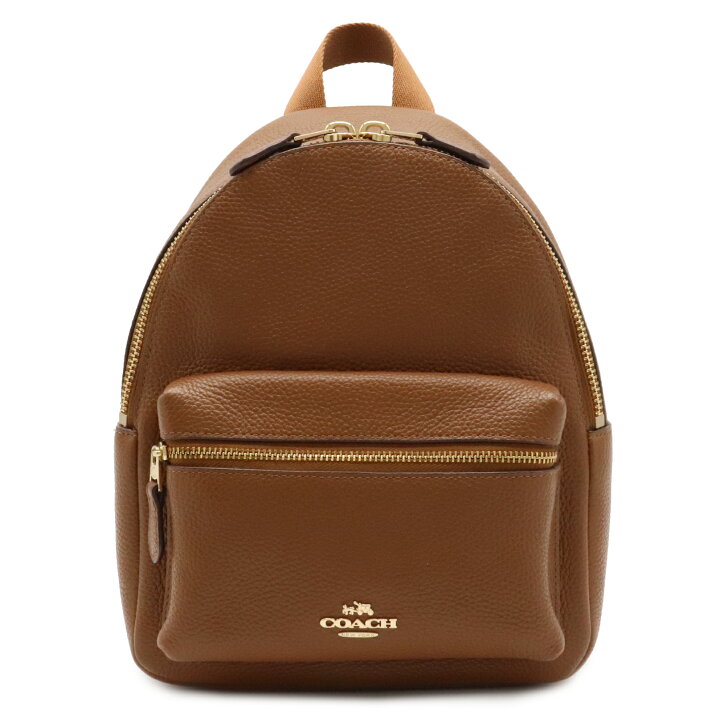 楽天市場】【バッグ】COACH コーチ チャーリー ペブルド ミニリュック 