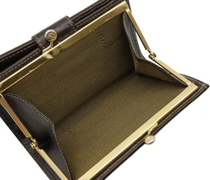 楽天市場】【財布】FENDI フェンディ ズッカ柄 がま口財布 2つ折り財布  