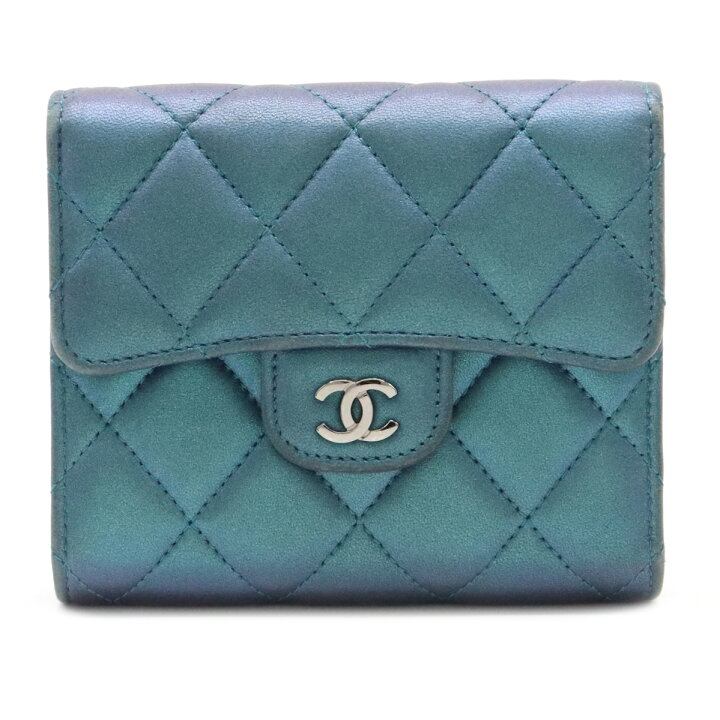 楽天市場】【財布】CHANEL シャネル マトラッセ ココマーク 3つ折財布  