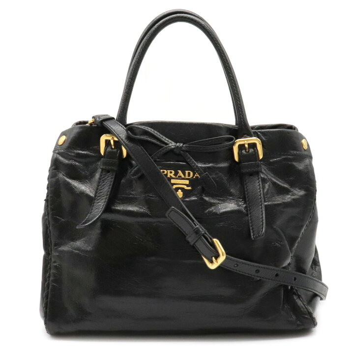 楽天市場】【バッグ】PRADA プラダ VITELLO SHINE ハンドバッグ 2WAY  