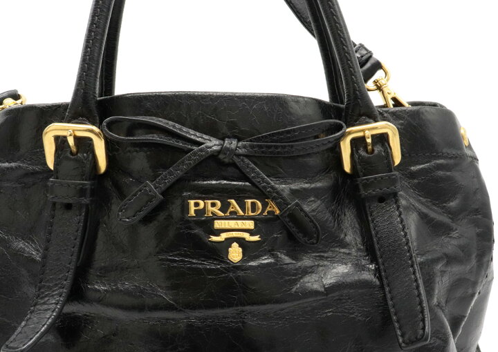 楽天市場】【バッグ】PRADA プラダ VITELLO SHINE ハンドバッグ 2WAY  