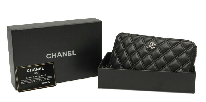 楽天市場】【財布】CHANEL シャネル マトラッセ ダブルステッチ ココ 
