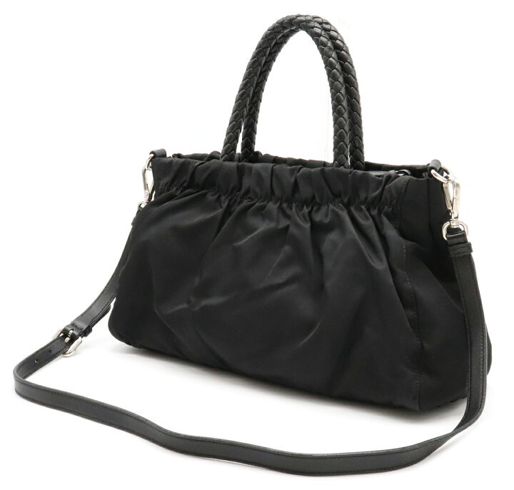 楽天市場】【バッグ】PRADA プラダ ギャザー ハンドバッグ 2WAY 