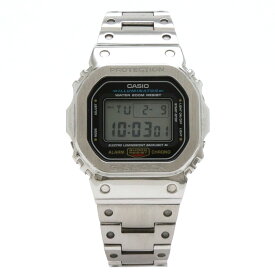 【ウォッチ】CASIO カシオ G-SHOCK ジーショック メタル カスタム デジタル シルバー メンズ QZ クォーツ 腕時計 DW-5600E 【中古】