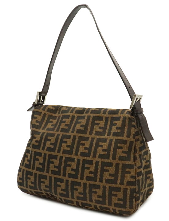 新品同様 フェンディ マンマバケット ズッカ柄 FF金具 8BR000  