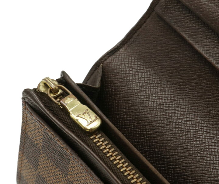 楽天市場】【財布】LOUIS VUITTON ルイ ヴィトン ダミエ ポルト モネ  
