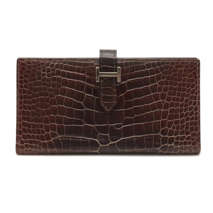 楽天市場】【財布】HERMES エルメス ベアンスフレ 長財布 アリゲーター  