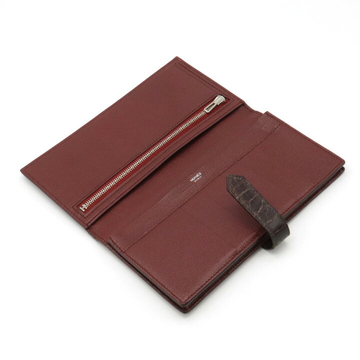 楽天市場】【財布】HERMES エルメス ベアンスフレ 長財布 アリゲーター 
