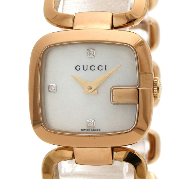 楽天市場】【ウォッチ】GUCCI グッチ Gコレクション 3Pダイヤ シェル  