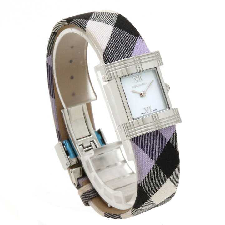 楽天市場】【ウォッチ】BURBERRY バーバリー シェル文字盤 チェック柄  