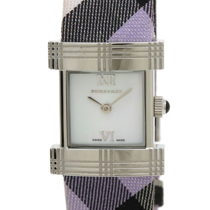 楽天市場】【ウォッチ】BURBERRY バーバリー シェル文字盤 チェック柄  